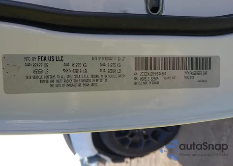 2017 Dodge Charger Sxt Awd из США, поврежденный, VIN 2C3CDXJG5HH644904